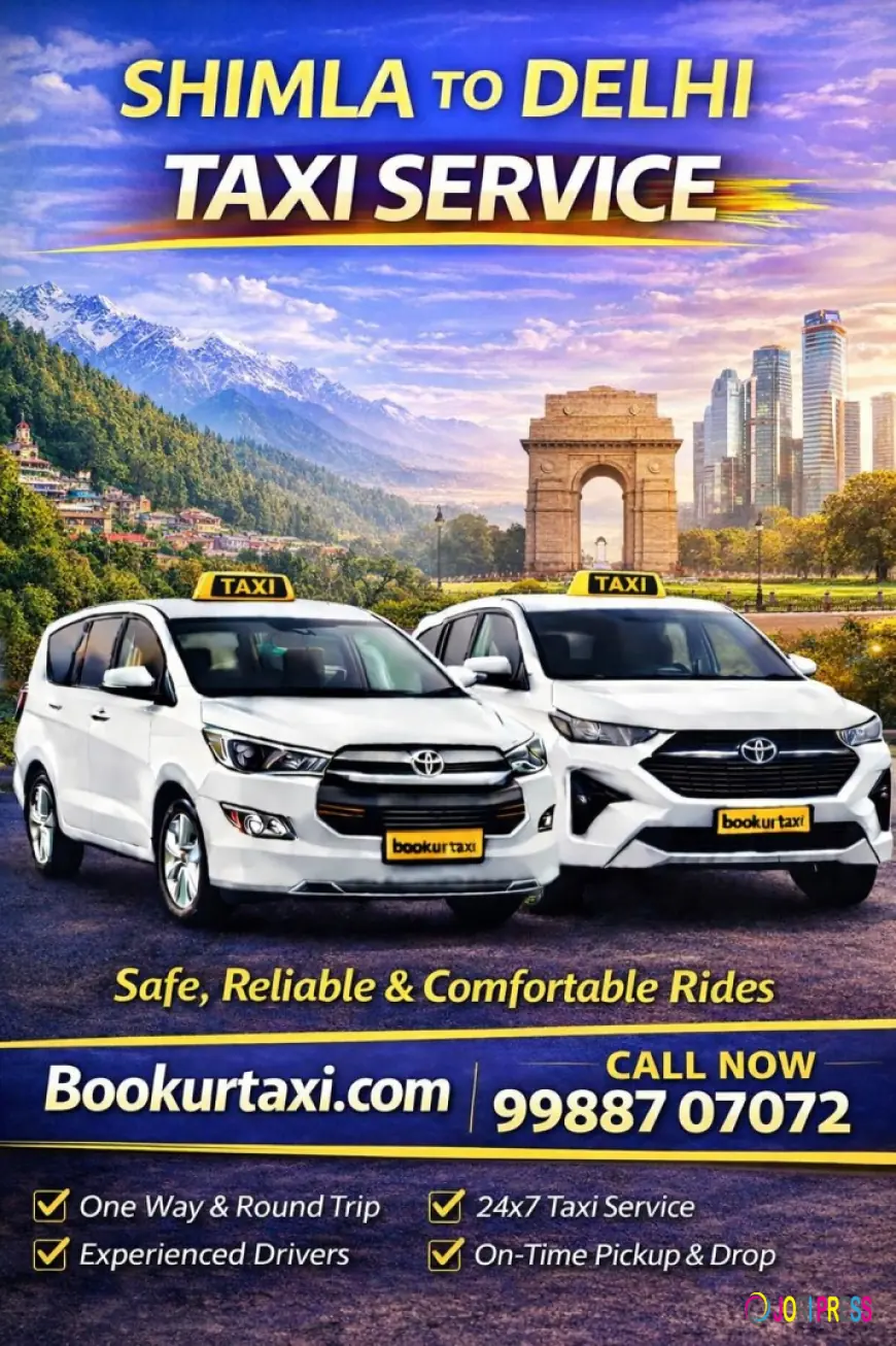 Shimla To Delhi Taxi | BookUrTaxi - Cab Booking Now 9₹ Km