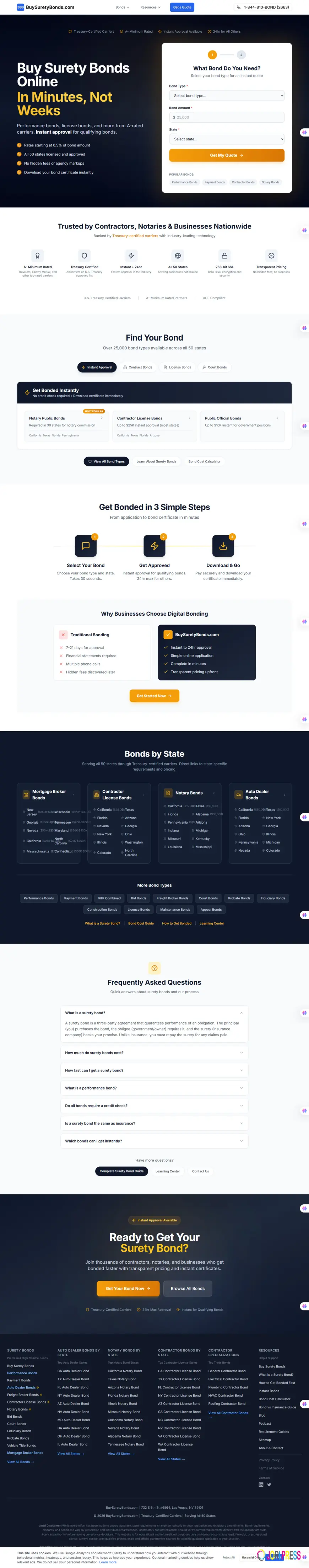 Empowering Businesses with Faster, Simpler Surety Bonding Services