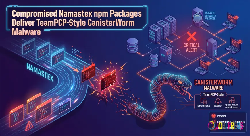 Compromised Namastex npm Packages Deliver TeamPCP-Style CanisterWorm Malware
