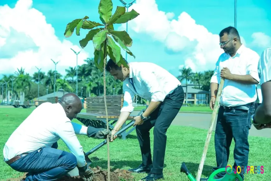 Speke Resort Munyonyo plants trees to mark world Earth 2026.