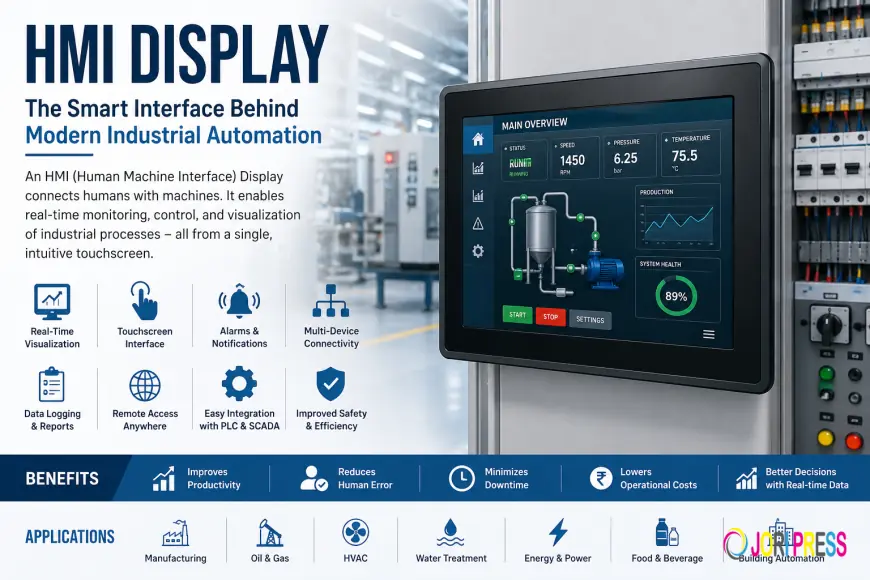 HMI Display: The Smart Interface Behind Modern Industrial Automation