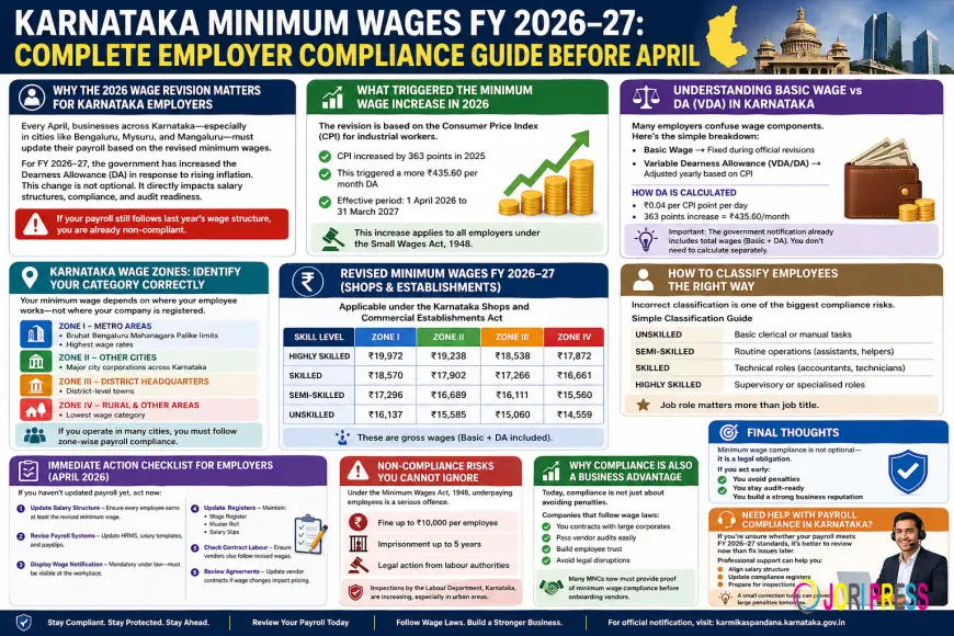 Karnataka Minimum Wages FY 2026–27: Complete Employer Compliance Guide Before April
