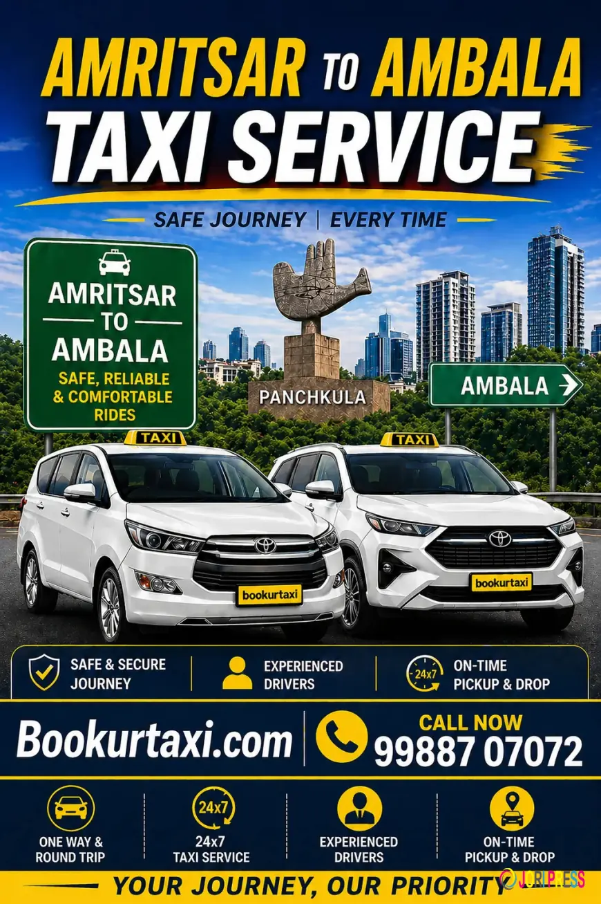 Amritsar to Ambala Taxi | Booking Start ₹3225 - BookUrTaxi