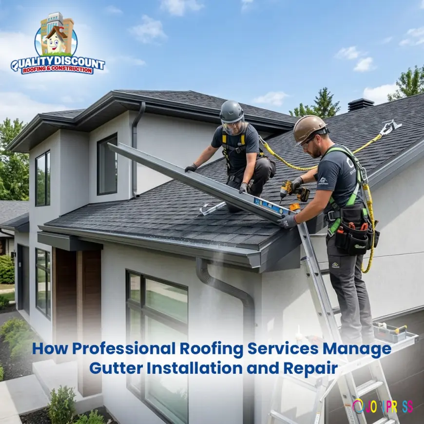 How Professional Roofing Services Manage Gutter Installation and Repair