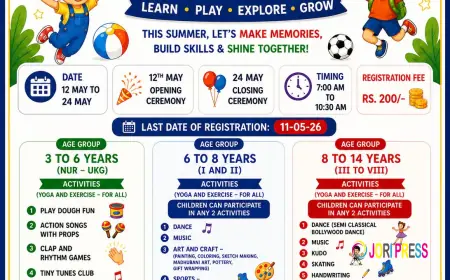 SKD Yugantar Modern School Announces Its Grand Summer Camp 2026
