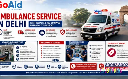 Ambulance Service in Delhi – Fast & Reliable ICU Emergency Transport | GoAid