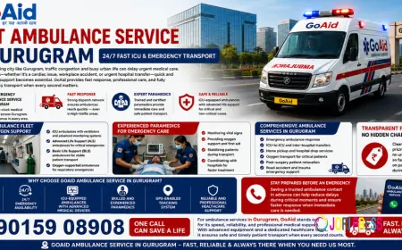 Best Ambulance Service in Gurugram – 24/7 ICU Emergency Transport | GoAid
