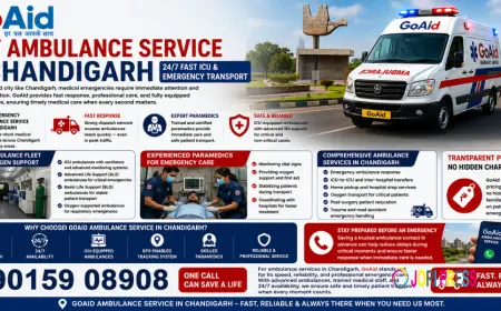 Ambulance Service in Chandigarh – Fast & Reliable ICU Emergency Transport | GoAid