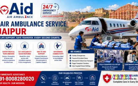 24/7 Air Ambulance Service in Jaipur – ICU & Advanced Life Support | GoAid
