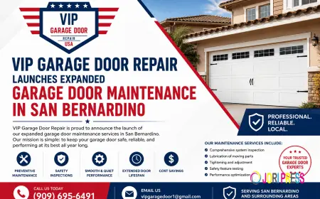 VIP Garage Door Repair Launches Expanded Garage Door Maintenance in San Bernardino