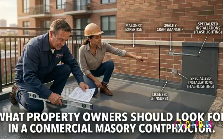 What Property Owners Should Look for in a Commercial Masonry Contractor