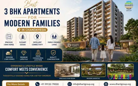 Best 3 BHK Apartments for Modern Families in Chandkheda