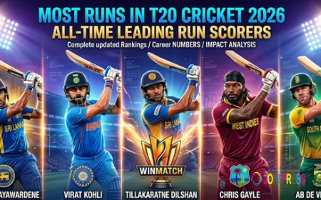 Most Runs in T20 Cricket 2026: All-Time Leading Run Scorers