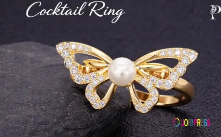 Butterfly Pearl Ring by Prachha Jewels: A Graceful Blend of Beauty, Shine and Modern Elegance