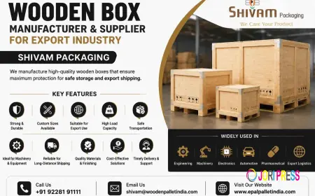 Premium Wooden Box Packaging Solutions for Industrial and Export Applications