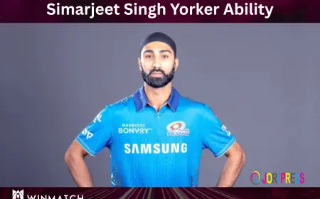 Simarjeet Singh Yorker Ability: Death Bowling Weapon