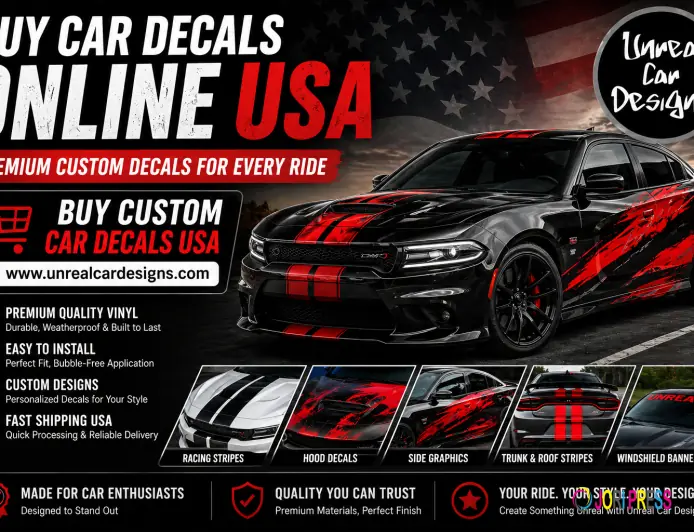 Buy Car Decals Online USA – Premium Custom Vinyl Graphics for Every Car
