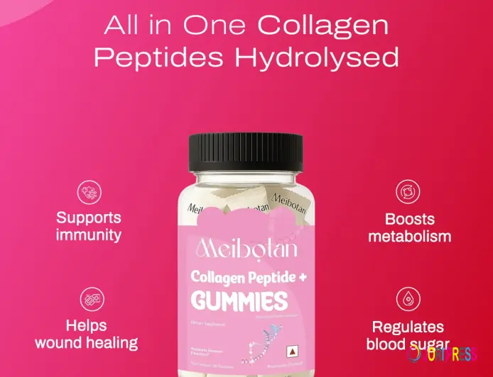 Meibotan Collagen Peptide Plus Gummies with Vitamin C and Hyaluronic Acid | Support Immune Function