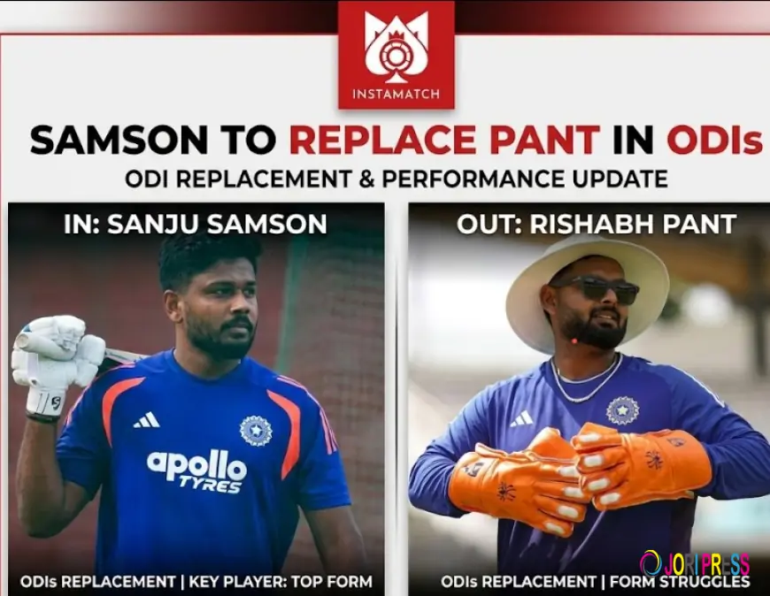 Samson to Replace Pant in ODIs | Instamatch Update