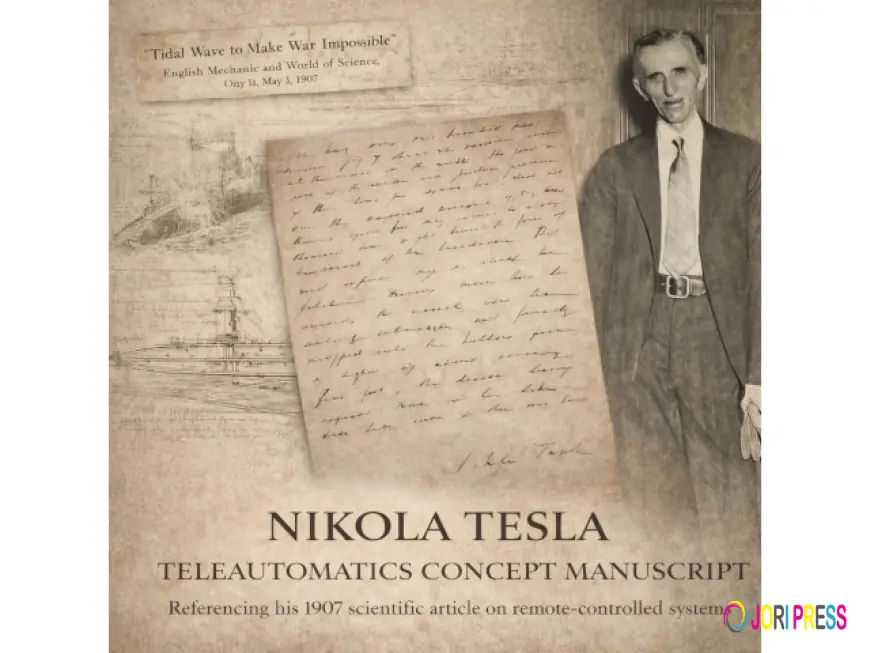 Nikola Tesla Signed Holograph Page from A Scientific Article in 1907 will be Auctioned April 30th
