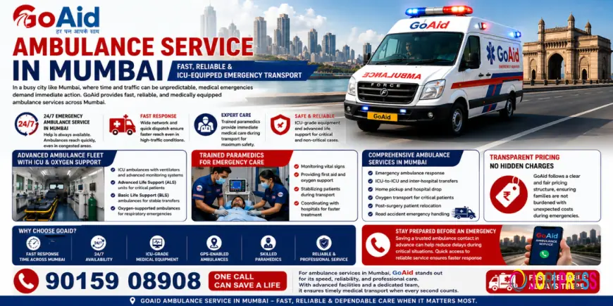 Ambulance Service in Mumbai – Fast & Reliable ICU Emergency Transport | GoAid