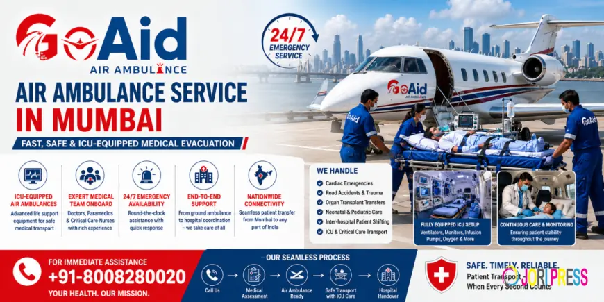 Air Ambulance Service in Mumbai – Fast & ICU-Equipped Medical Evacuation | GoAid