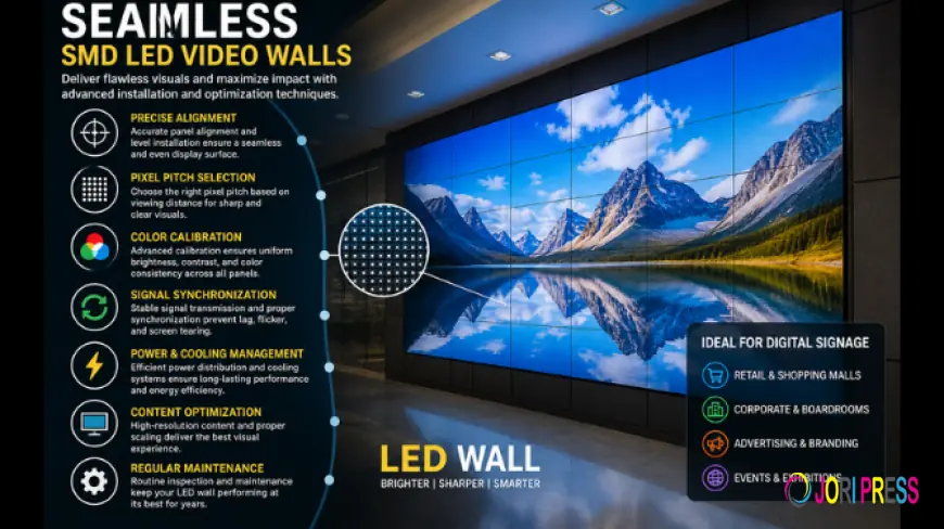 Techniques for Seamless SMD LED Video Walls: