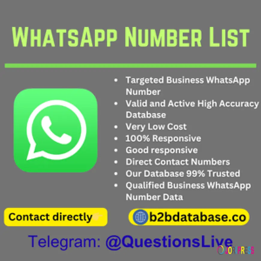 WhatsApp Number List Marketing Solutions