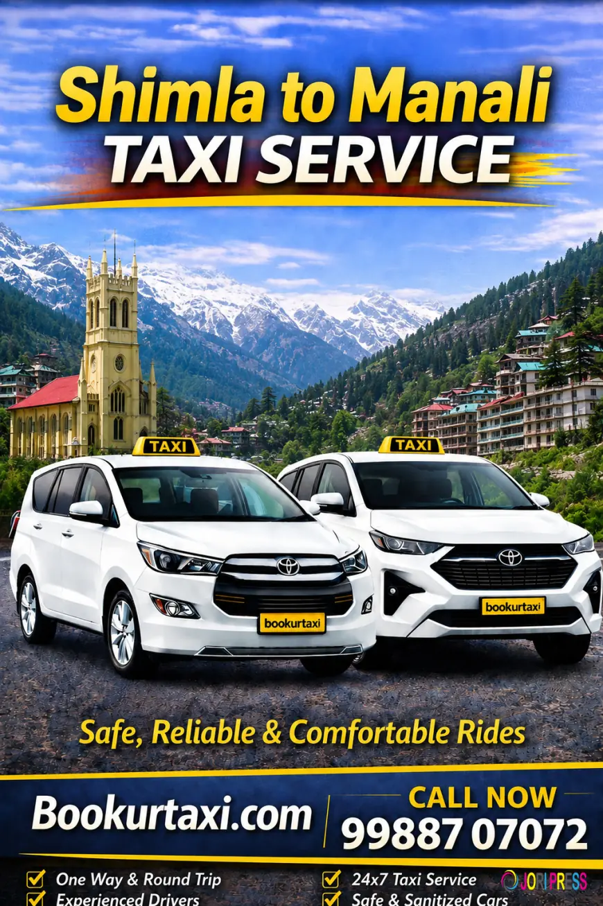 Shimla to Manali Taxi | Booking Start ₹4675 - BookUrTaxi