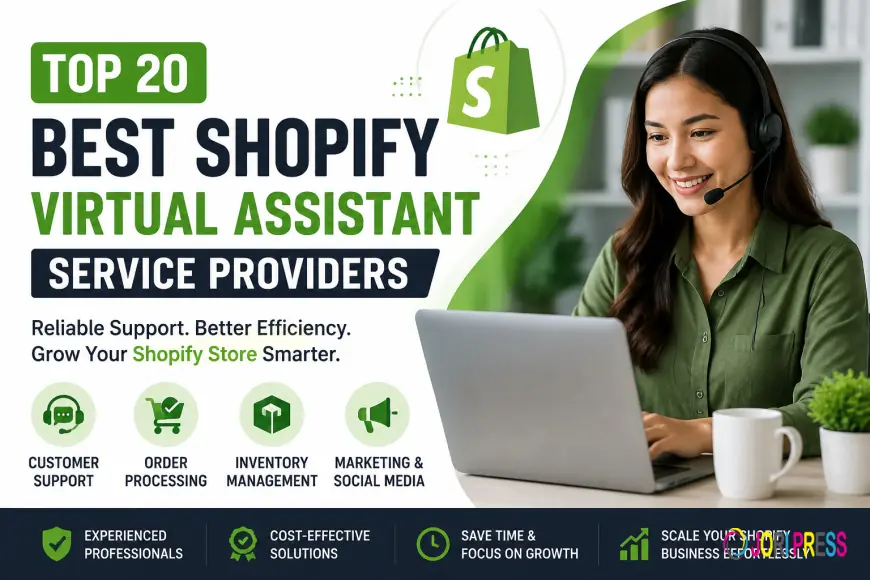 Top 20 Shopify Virtual Assistant Providers to Save Time and Grow Your Store