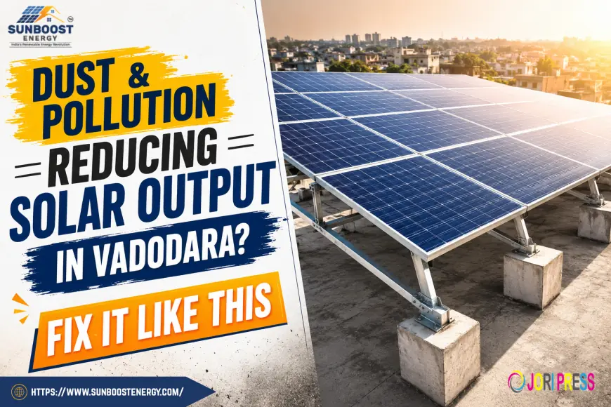 Dust & Pollution Reducing Solar Output in Vadodara? Fix It Like This
