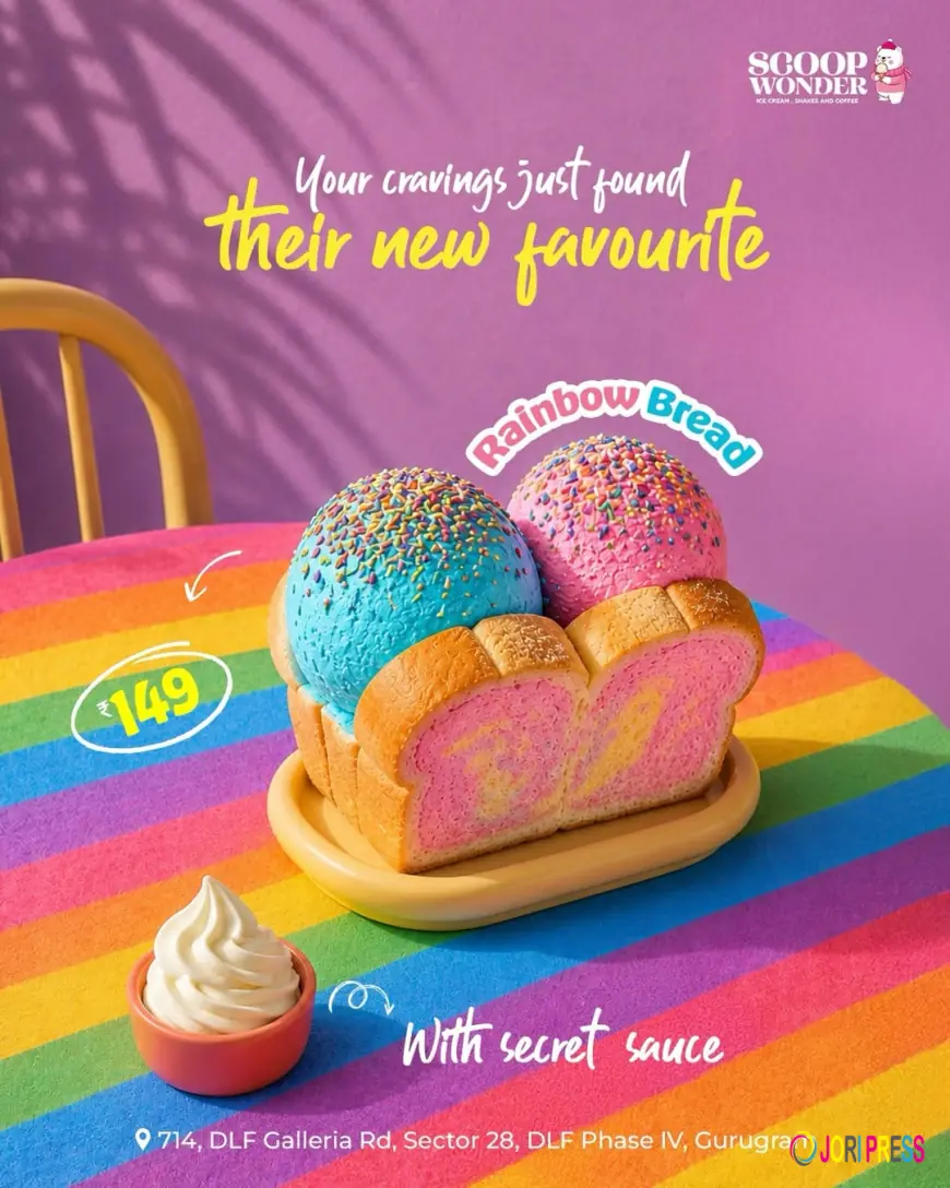 Scoop Wonder Ice Cream Launches Its Thailand-Inspired Signature Toasted Rainbow Bread 