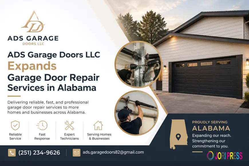 ADS Garage Doors LLC Expands Garage Door Repair Services in Alabama