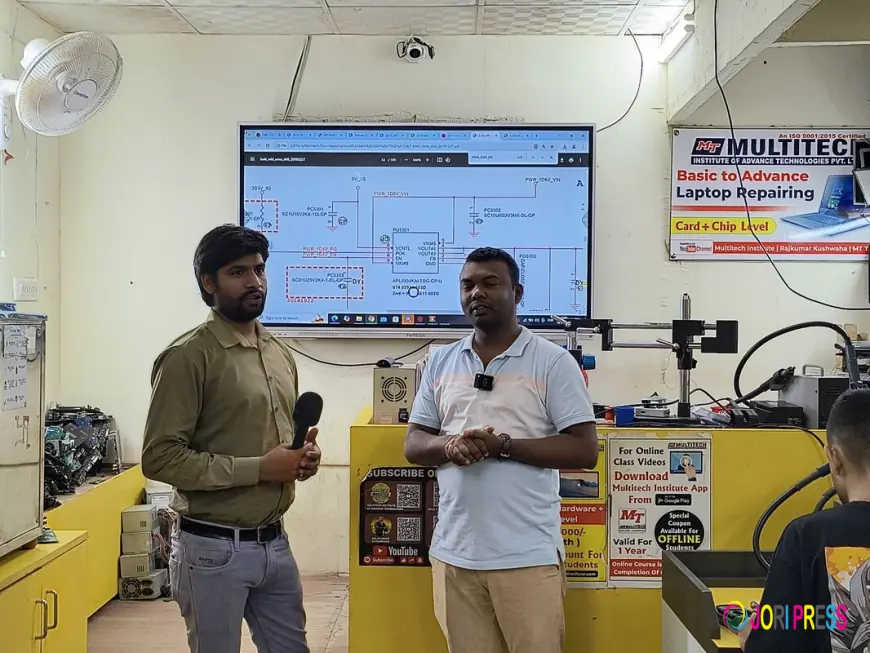 Multitech Institute is the leading laptop repairing center in Tilak Nagar Training