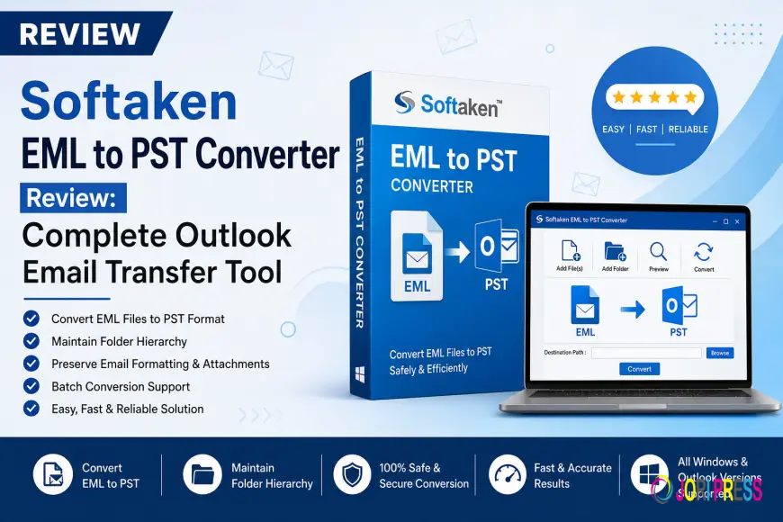 Softaken EML to PST Converter Review: Complete Outlook Email Transfer Tool