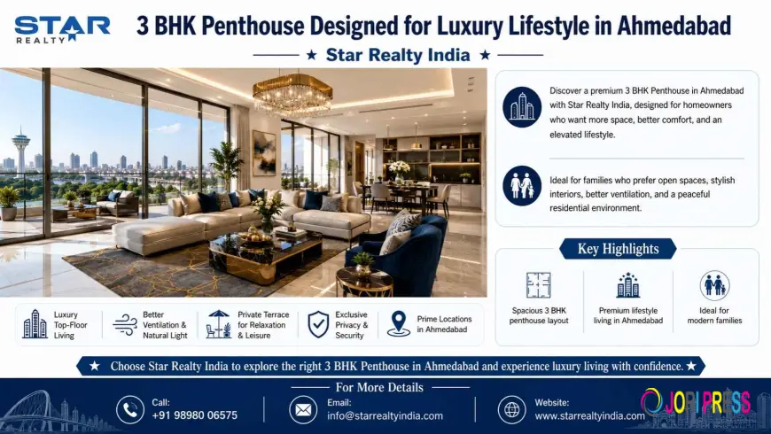 3 BHK Penthouse in Ahmedabad for Luxury Living with Modern Comfort