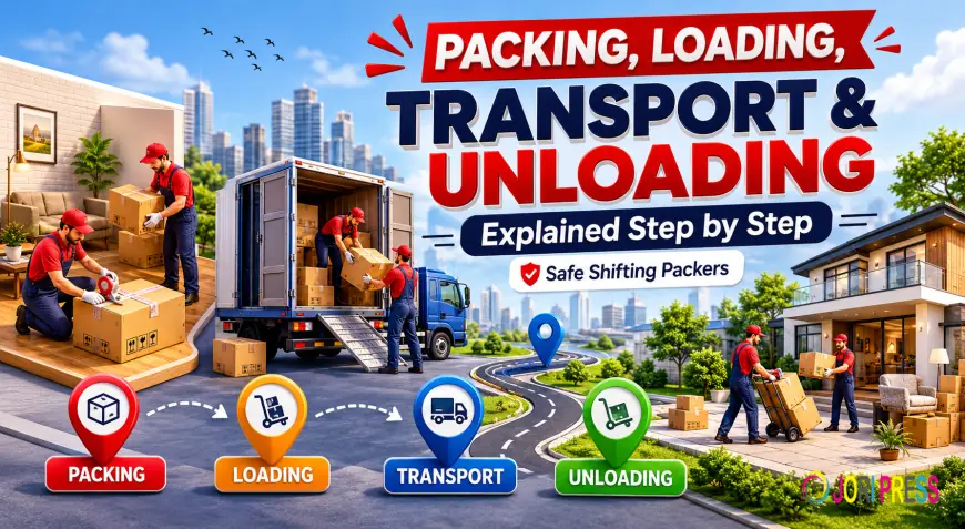 Packing, Loading, Transport & Unloading Explained Step by Step | Safe Shifting Packers