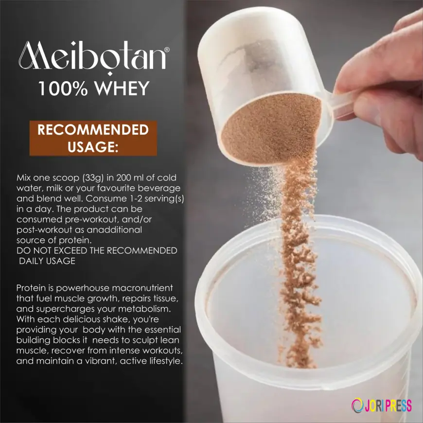 Meibotan 100% Whey Protein Powder The Ultimate Muscle Support & Recovery Formula