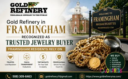 Gold Refinery in Framingham Recognized as Trusted Jewelry Buyer Framingham Residents Rely On
