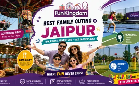 Best Family Outing Place in Jaipur – Food Court, Pickleball, Cricket & Rides
