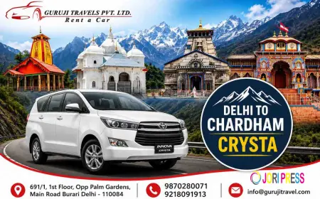 Delhi to Chardham Crysta Taxi Service 2026 | Comfortable SUV Travel