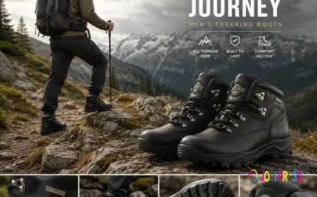 Men's Trekking Boots for Comfortable Summer Hiking and Outdoor Adventures