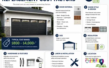 Garage Door Replacement Cost Factors