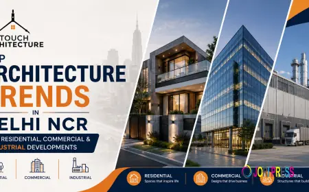 Top Architecture Trends in Delhi NCR for Residential, Commercial & Industrial Developments