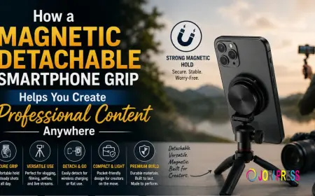 How a Magnetic Detachable Smartphone Grip Helps You Create Professional Content Anywhere