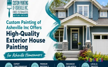 Custom Painting of Asheville Inc Offers High-Quality Exterior House Painting for Asheville Homeowners