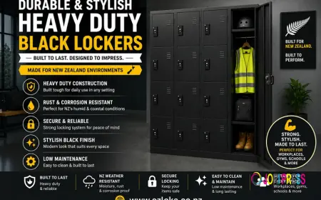 Durable and Stylish Heavy Duty Black Lockers in NZ