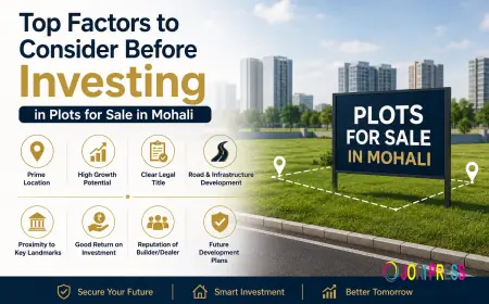 Top Factors to Consider Before Investing in Plots for Sale in Mohali
