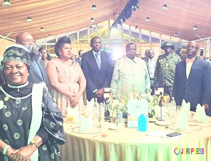 MWE Minister Kahinda Otafire cautions wetland encroachers at the 3rd NEMA Environment sustainable awards
