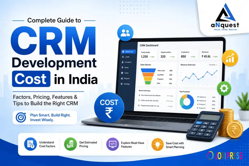 CRM Development Cost in India (2025–26): Real Pricing, Features & Complete Cost Breakdown